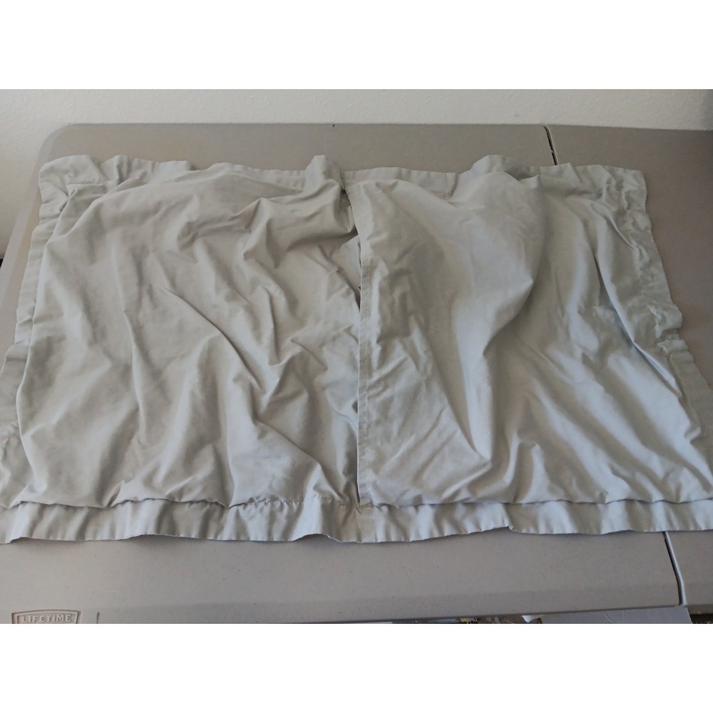 2 Threshold Pillowcases KING Gray Pleated Cotton Shams Prairie Minimalist Chic - Picture 5 of 7